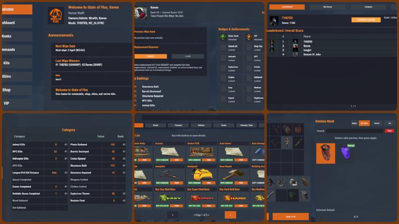 State of Flux Menu Collage