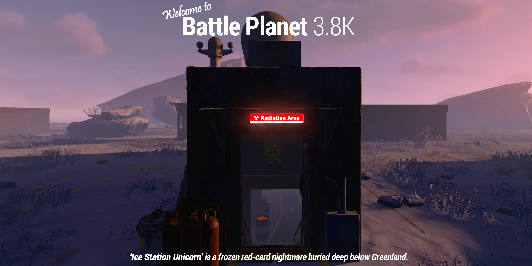 Radiation-marked entrance to Ice Station Unicorn