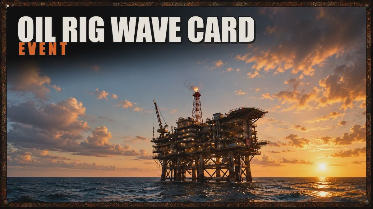 Oil Rig Wave Card