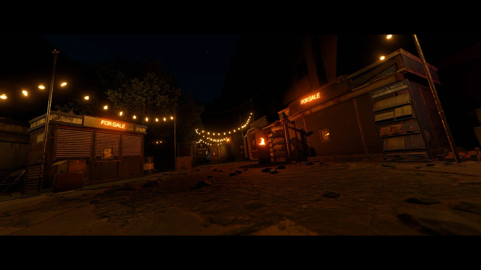 Apartment Complex street market
