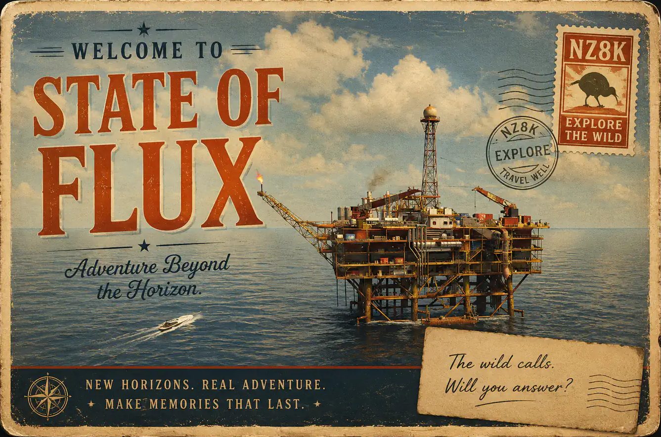 Oil Rig and ocean