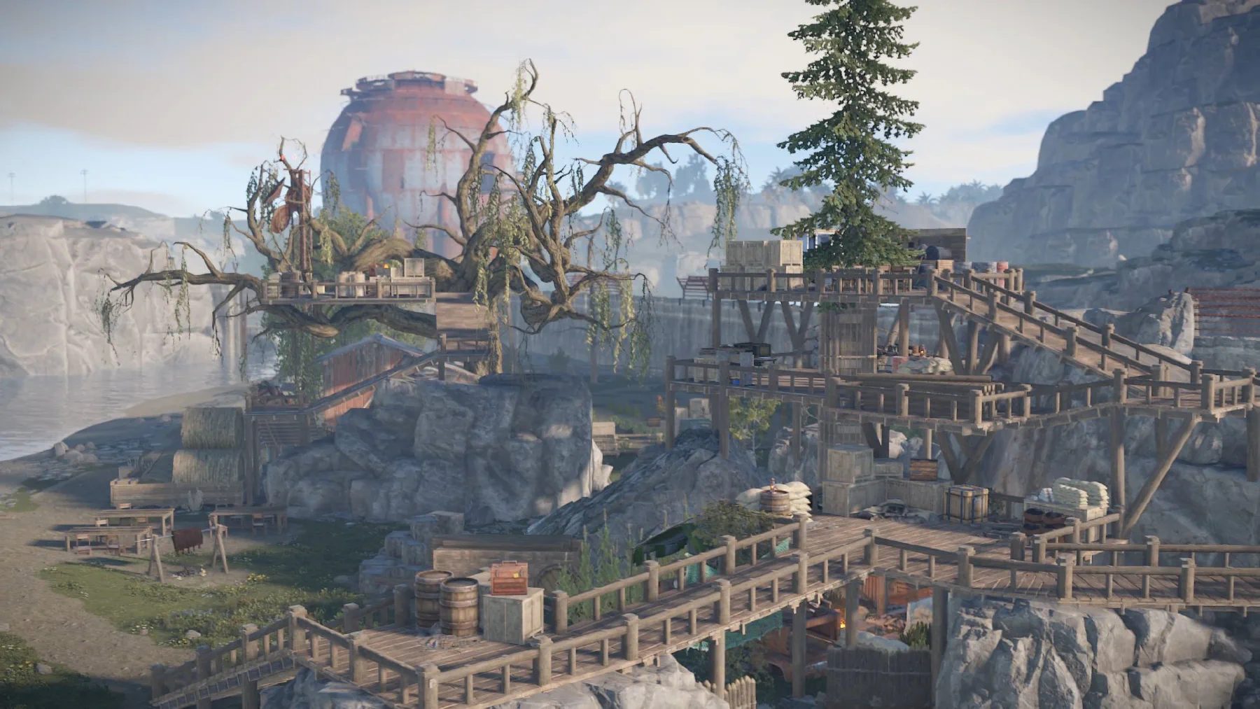 Dragon Hunter Village climbing through the ravine